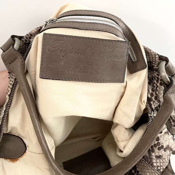 Reptile’s House Snake Print Bag - Picture 2 of 4